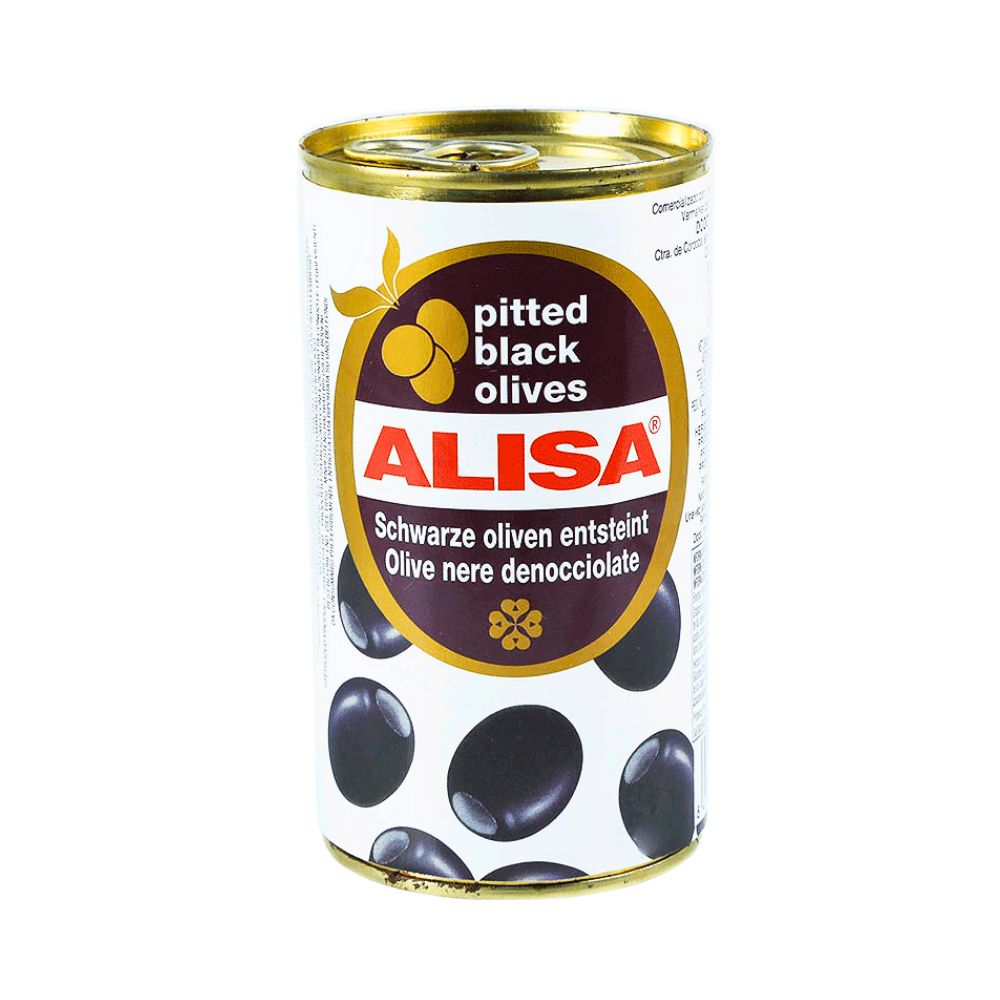 ACEITUNAS NEGRAS SIN SEMILLA 370ML ALISA