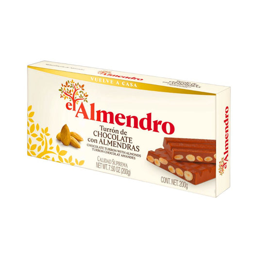 TURRON CHOC.C/ALMENDRA 200 GR - EL ALMENDRO