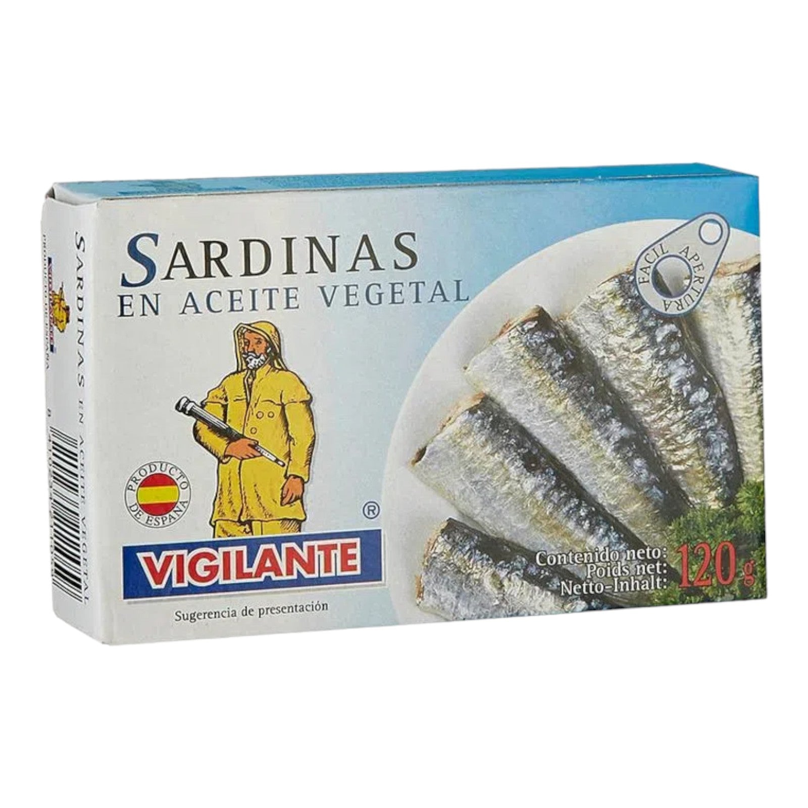 SARDINA ACEITE 120 GR VIGILANTE– Super Barú Online