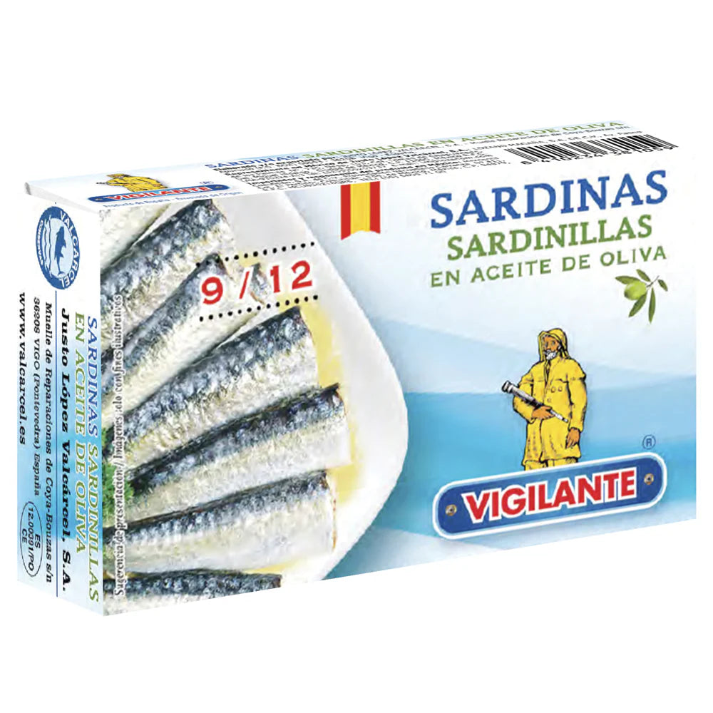 SARDINILLAS EN ACEITE OLIVA 120 GR VIGILANTE