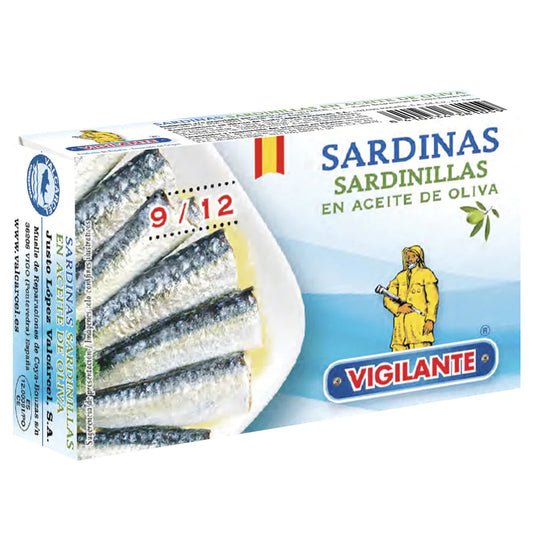 SARDINILLAS EN ACEITE OLIVA 120 GR VIGILANTE