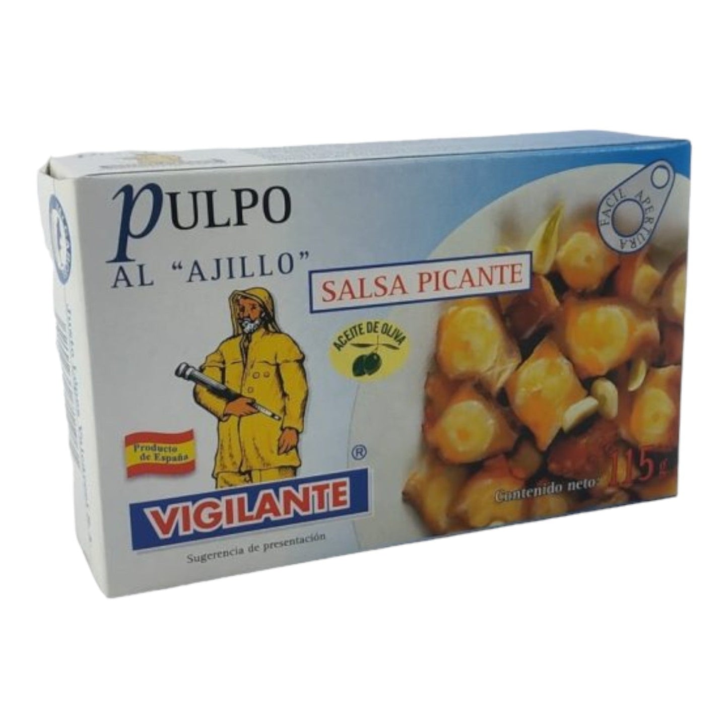 PULPO AL AJILLO 115 GR VIGILANTE