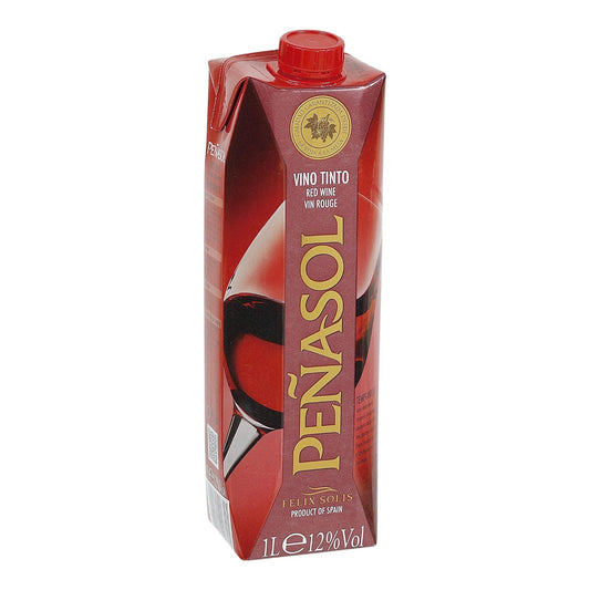 VINO TINTO TETRA BRICK 1 LT PEÑASOL