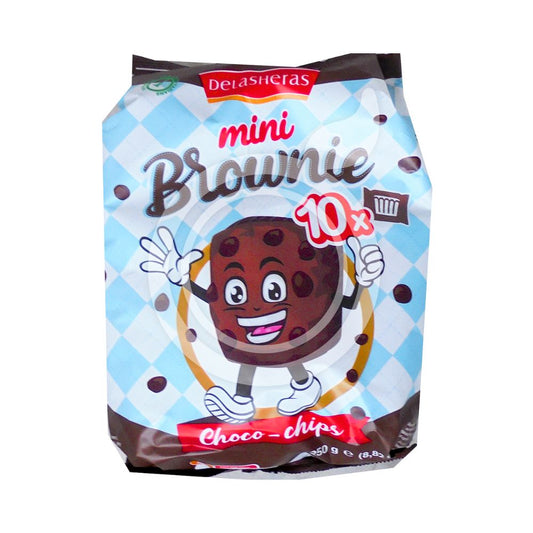 MINI BROWNIE CHOCO CHIPS 250 GR - DE LAS HERAS