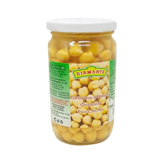 GARBANZOS NATURALES EN VIDRIO 300GR DIAMANTE