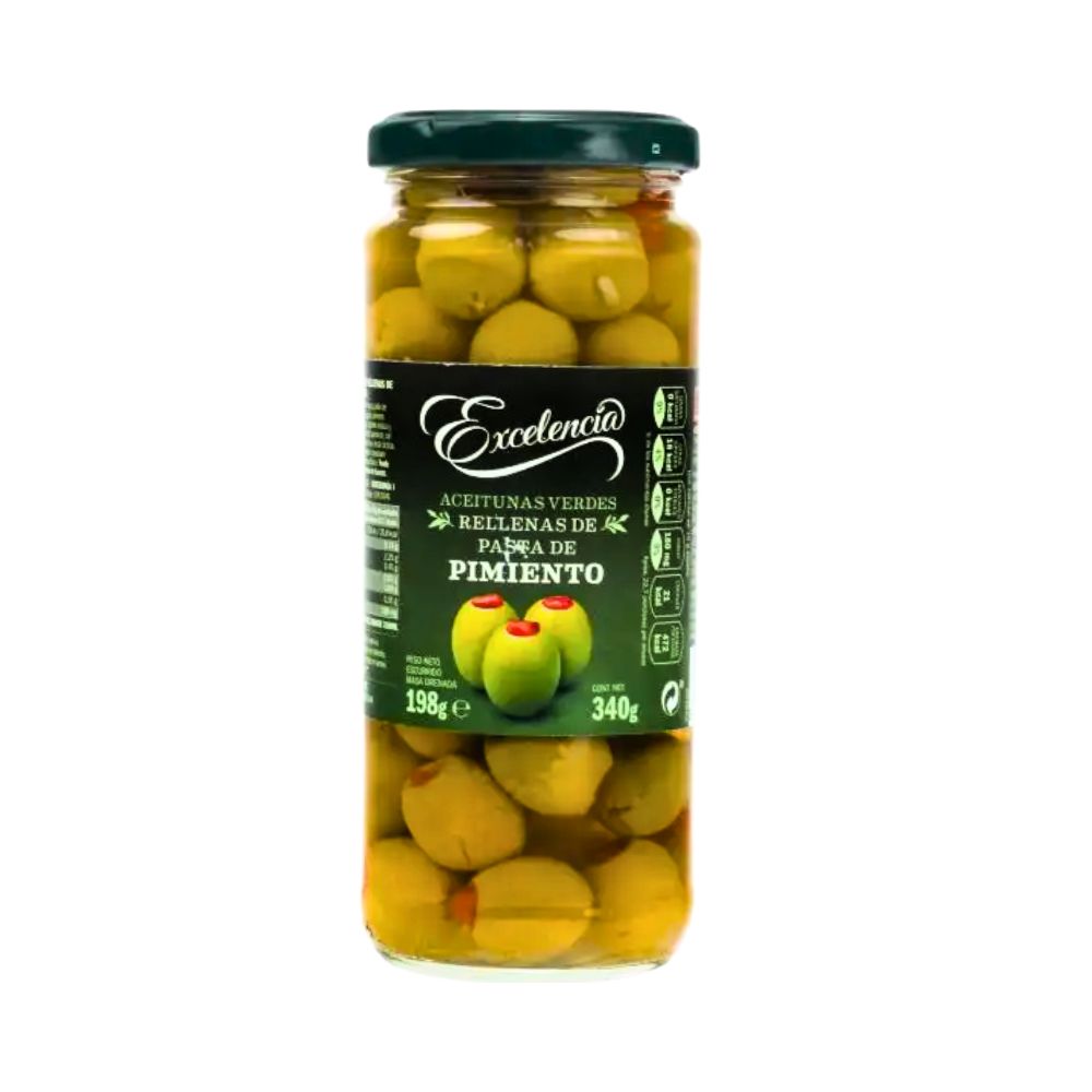 ACEITUNAS RELLENAS CON PIMIENTO 198GR EXCELENCIA