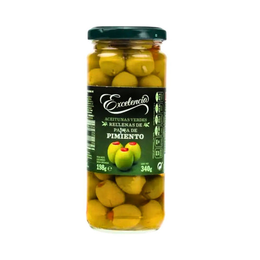 ACEITUNAS RELLENAS CON PIMIENTO 198GR EXCELENCIA