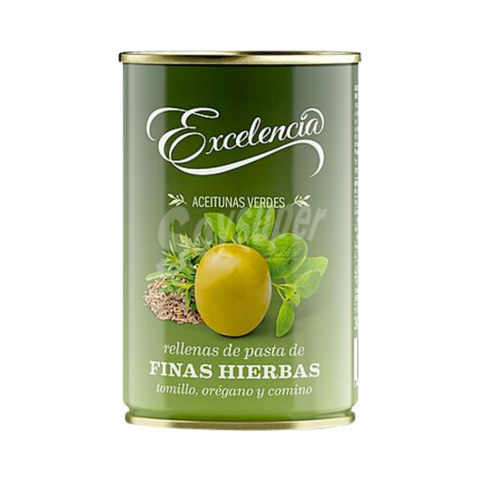 ACEITUNA VERDES RELLENAS DE HIERBAS 300GR EXCELENCIA