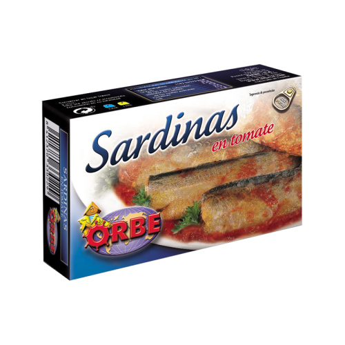 SARDINAS EN TOMATE 124 GR ORBE