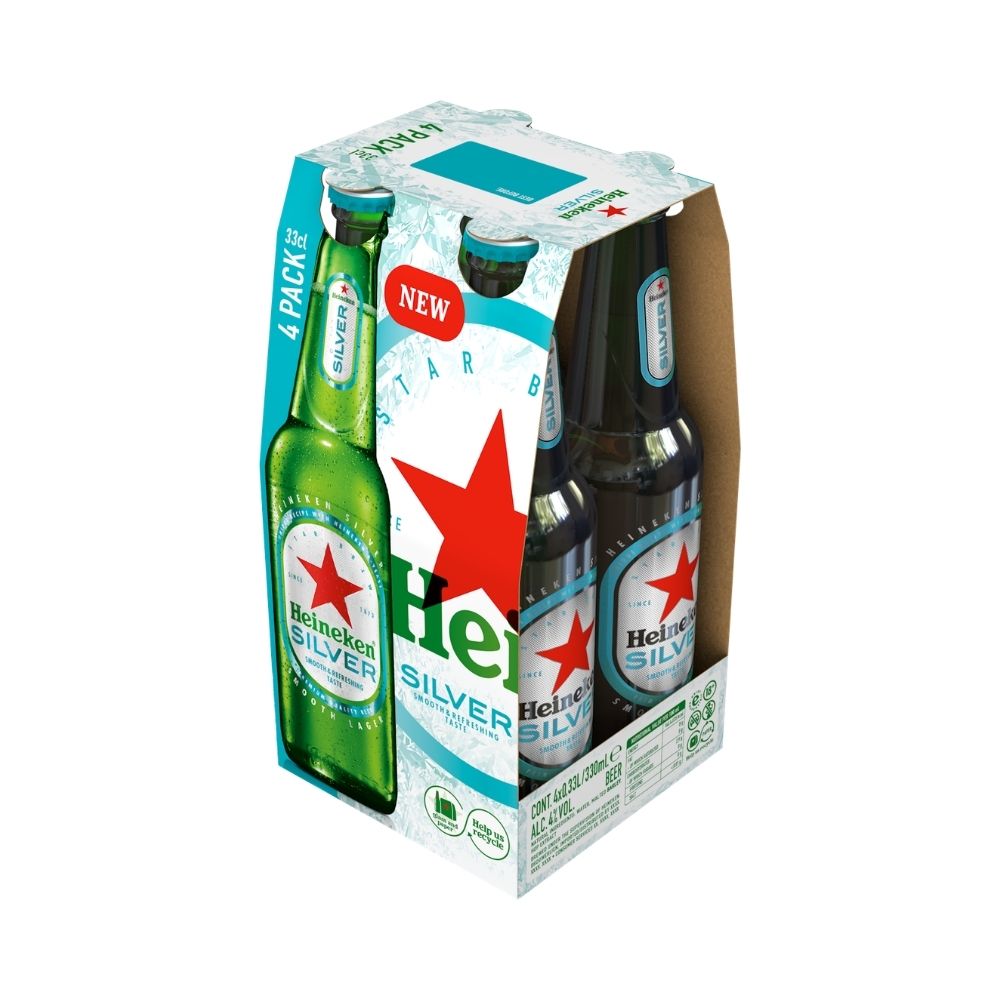 CERVEZA HEINEKEN SILVER BOTELLA 330 ML