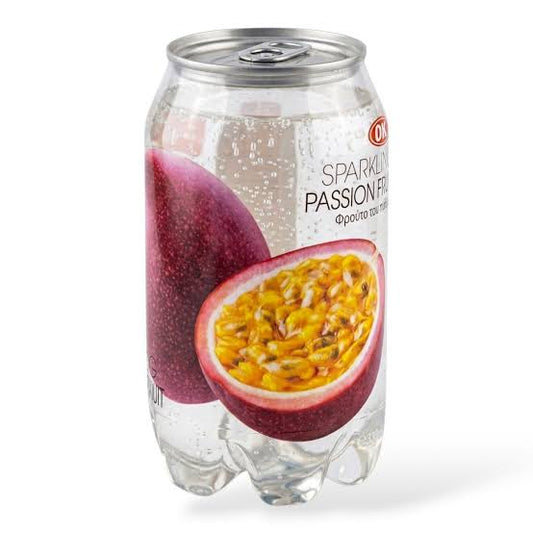 SPARKLING PASSION FRUIT WATER 350ML OKF