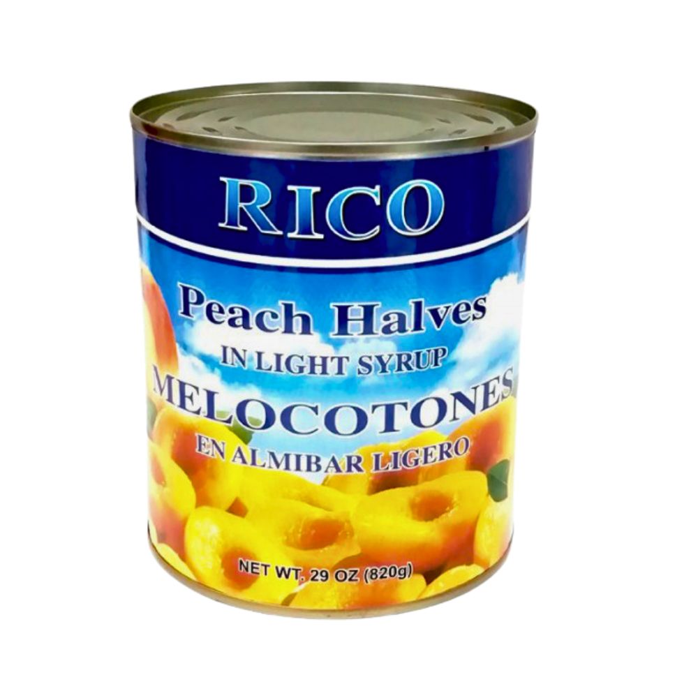 MELOCOTONES EN MITADES 29 OZ RICO