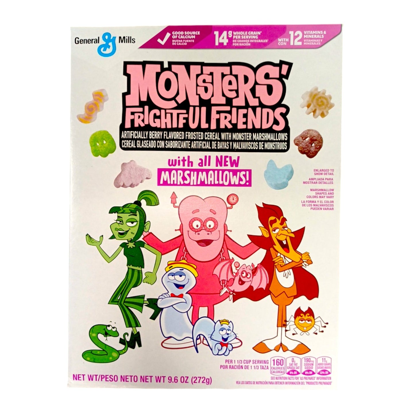 CEREAL MONSTER'S FRIGHTFUL FRIENDS MARSHMALLOWS  9.6  OZ GENERAL MILLS