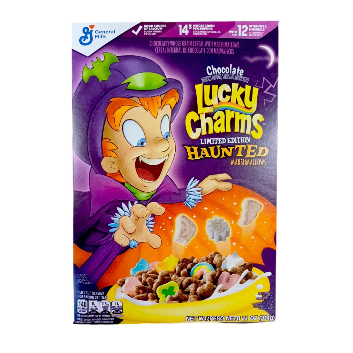 CEREAL LUCKY CHARMS HAUNTED MARSHMALLOWS 11 OZ GENERAL MILLS