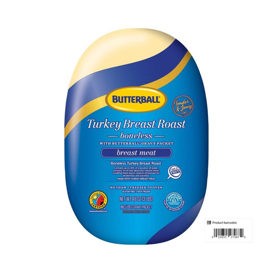 TURKEY BREAST ROAST BONELESS 3 LB BUTTERBALL