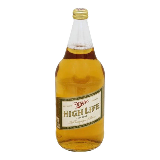 CERVEZA MILLER HIGH LIFE BEER BOTTLE 32 OZ CERVEZA MILLER