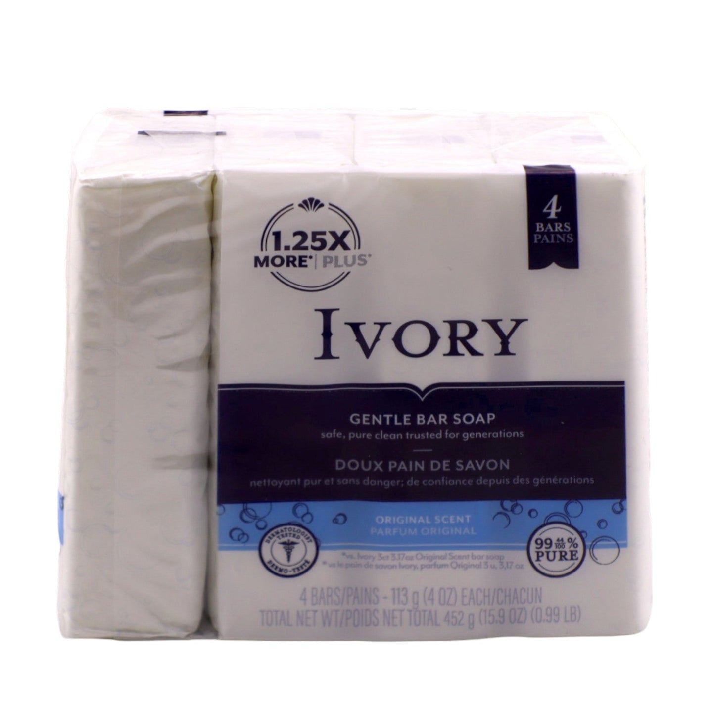 JABON BARRA IVORY ORIGINAL 4.4 OZ IVORY