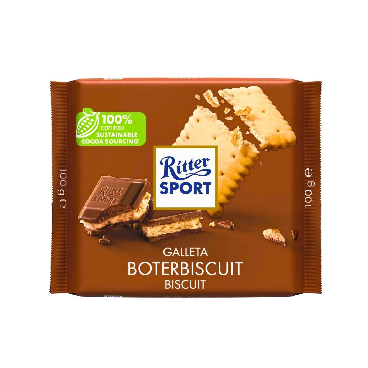 CHOCOLATE BOTERBISCUIT 100GR RITTER SPORT