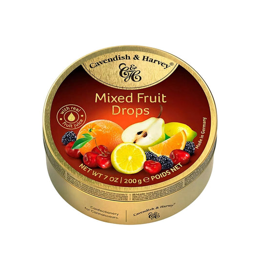 MIXED FRUIT DROPS 200  GR CAVENDISH & HARVEY