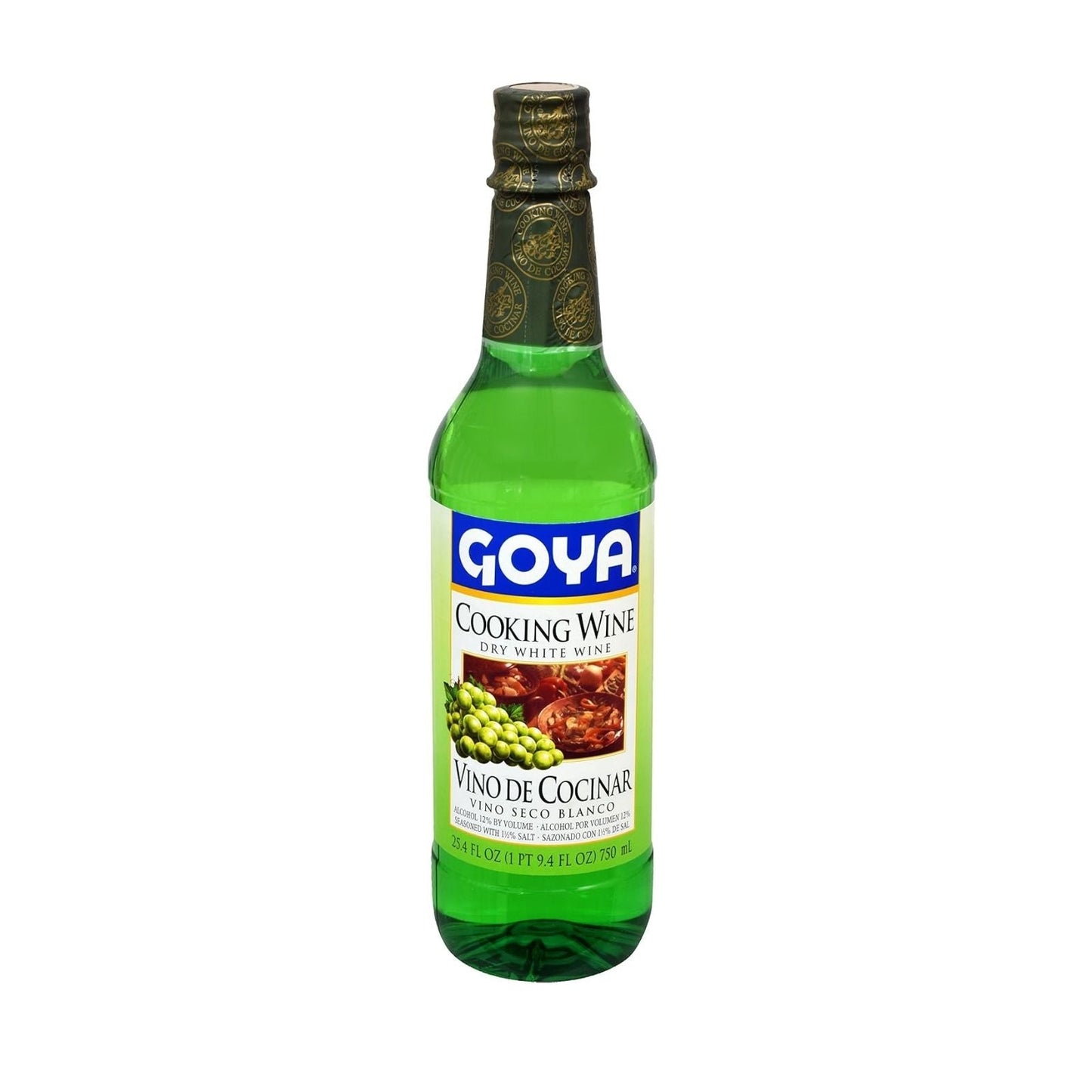 VINO SECO BLANCO PARA COCINAR 750 ML GOYA