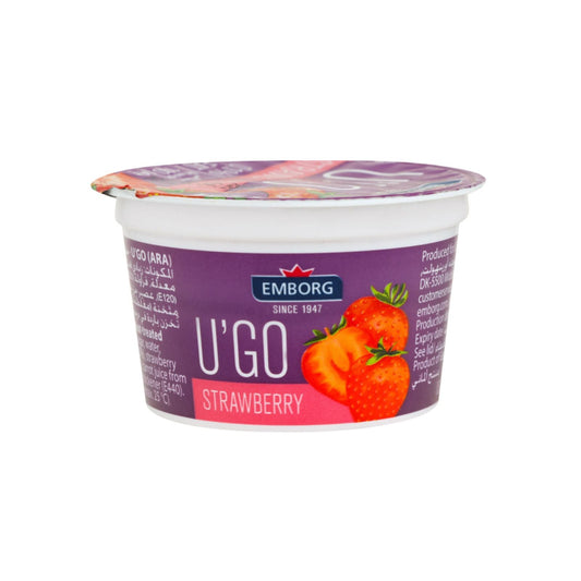 YOGURT U'GO STRAWBERRY 100 GR EMBORG