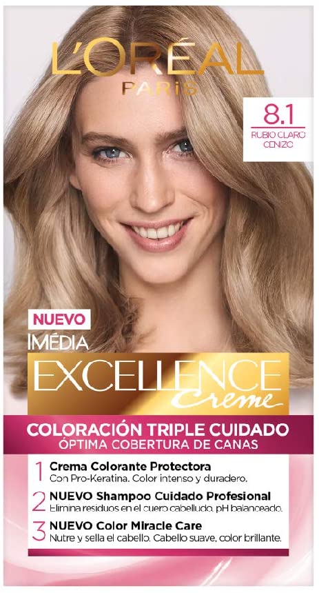 TINTE CABELLO #8.1 RUBIO CENIZO L'OREAL