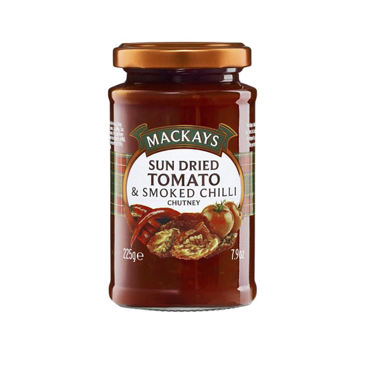 SUN DRIED TOMATO & SMOKED CHILI CHUTNEY 225 GR MACKAYS