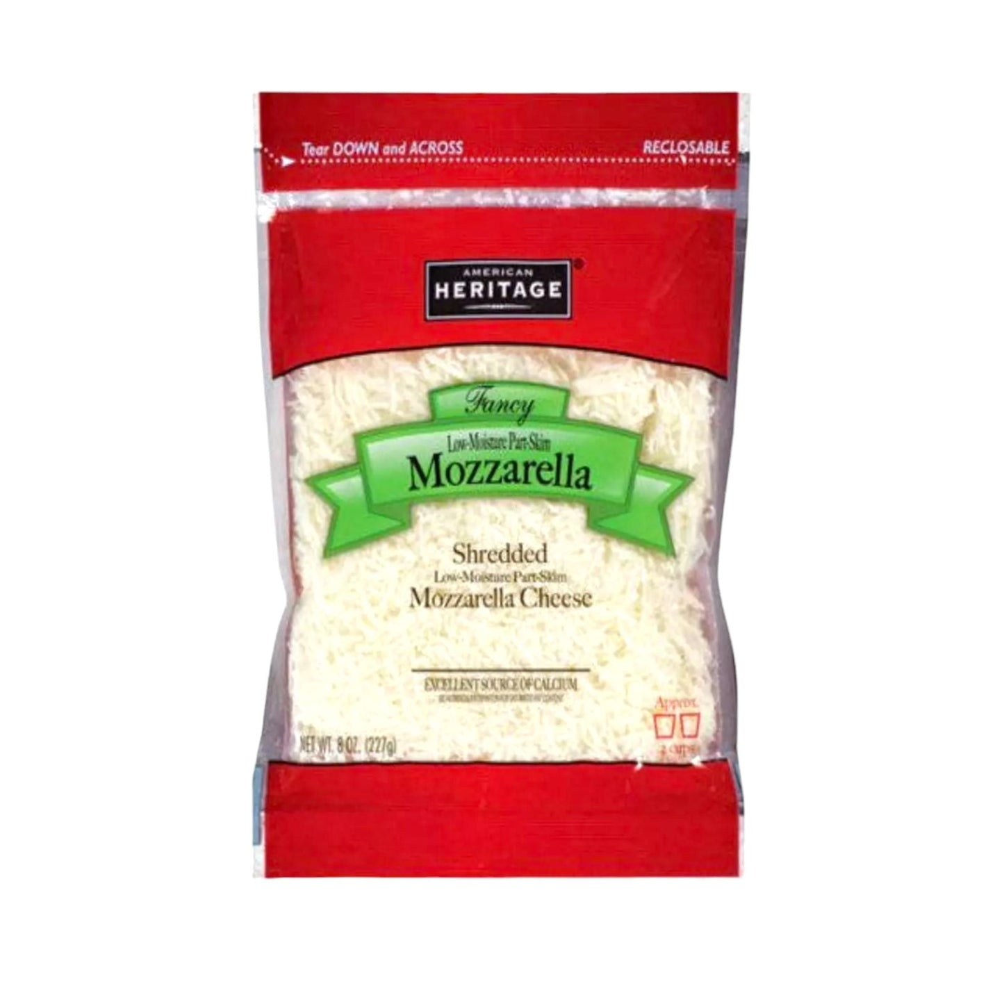 QUESO MOZZARELLA RAYADO 200 GR AMERICAN HERITAGE