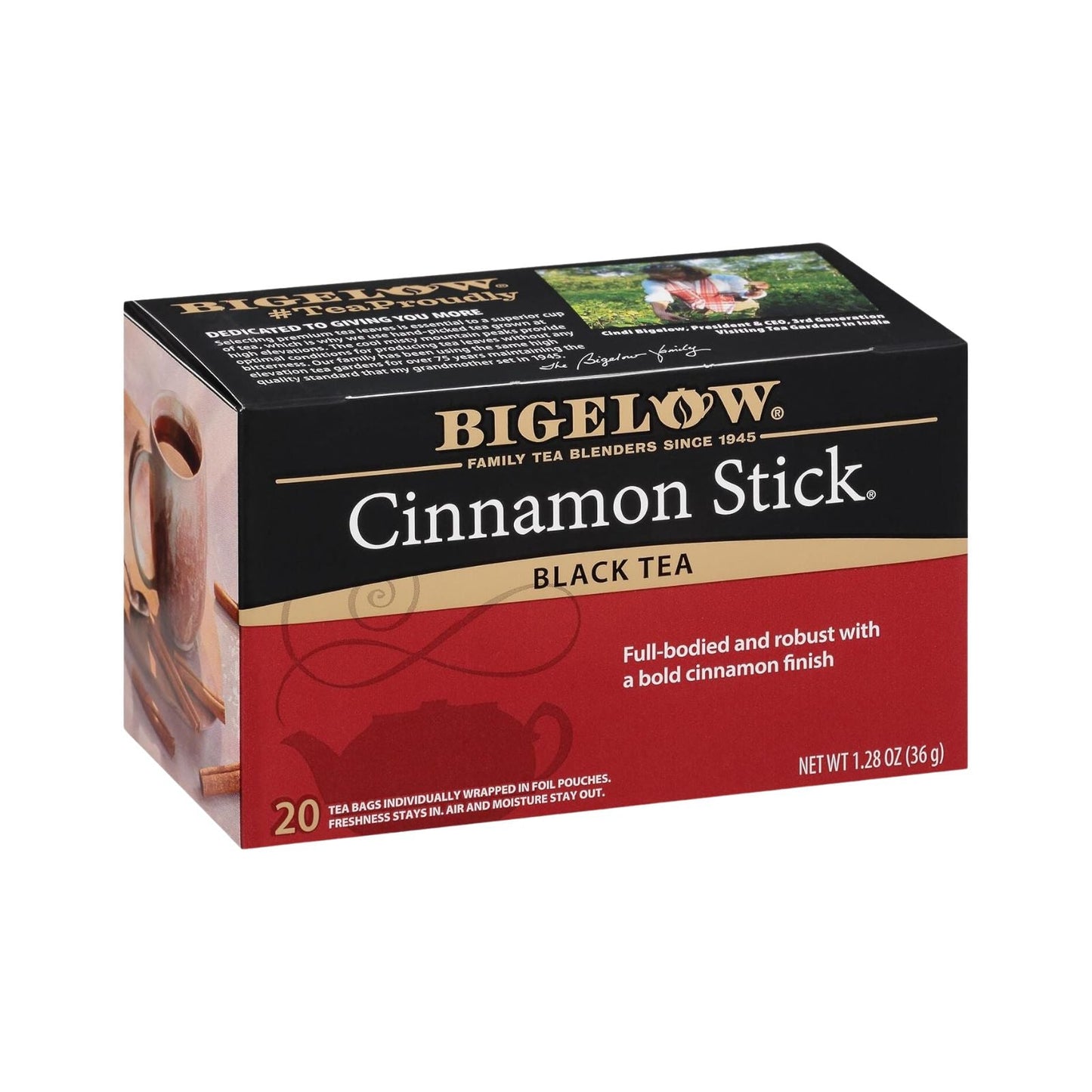 BLACK TEA CINNAMON STICK 20 UN BIGELOW