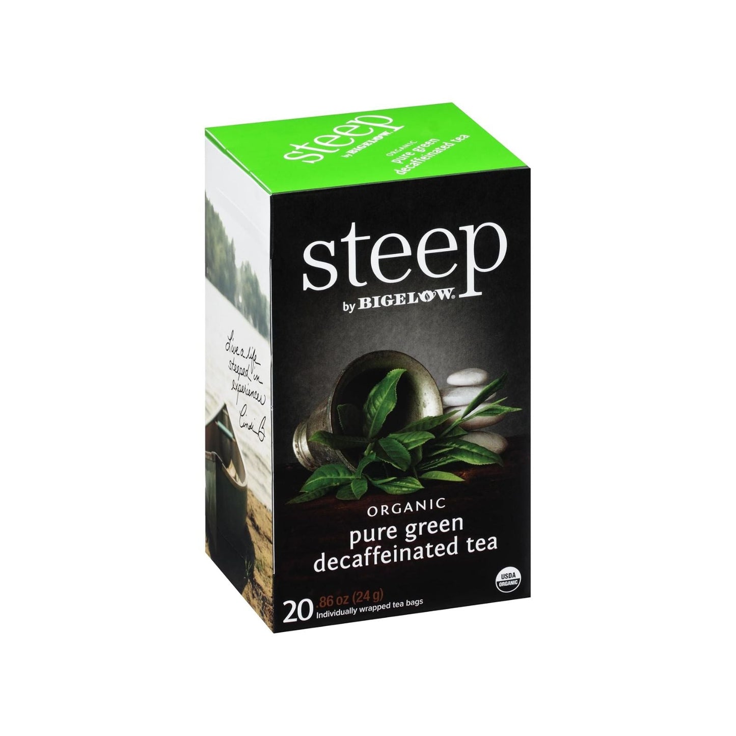 TE ORGANICO PURE GREEN DECAFFEINATED 20 UN BIGELOW