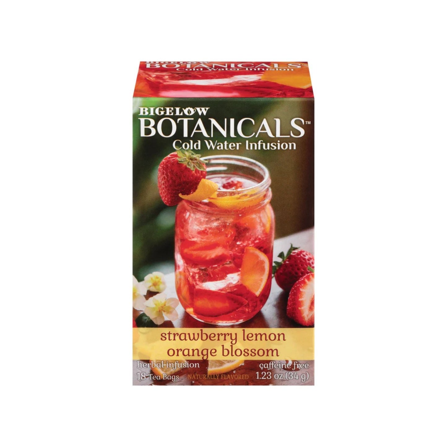 TE BOTANICALS STRAWBERRY LEMON ORANGE BLOSSOM 18 UN BIGELOW