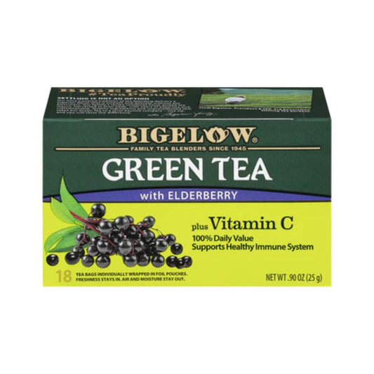 GREEN TEA WITH ELDERBERRY 18 UN BIGELOW