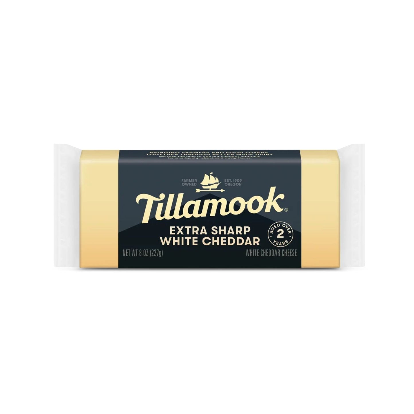 QUESO EN BARRA EXTRA SHARP WHITE CHEDDAR 227 GR TILLAMOOK