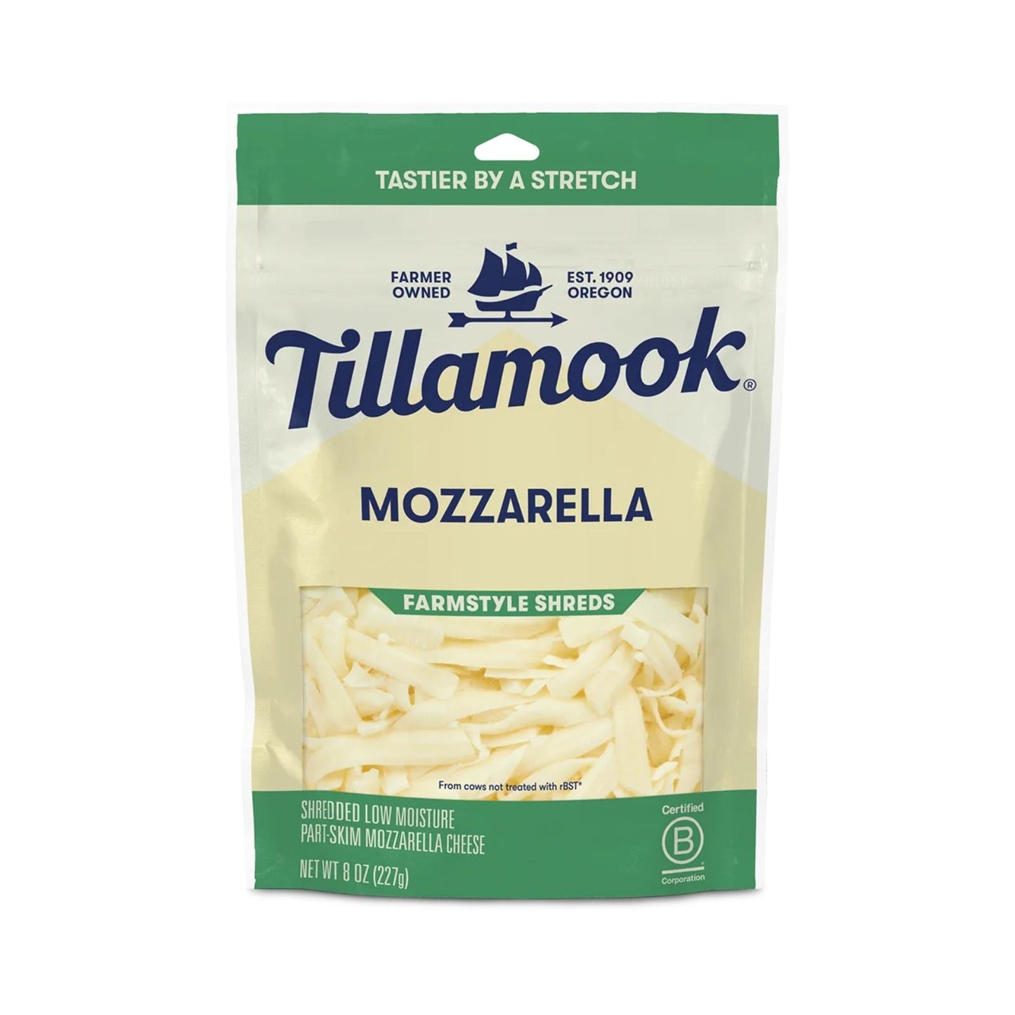 QUESO RAYADO MOZZARELLA 227 GR TILLAMOOK