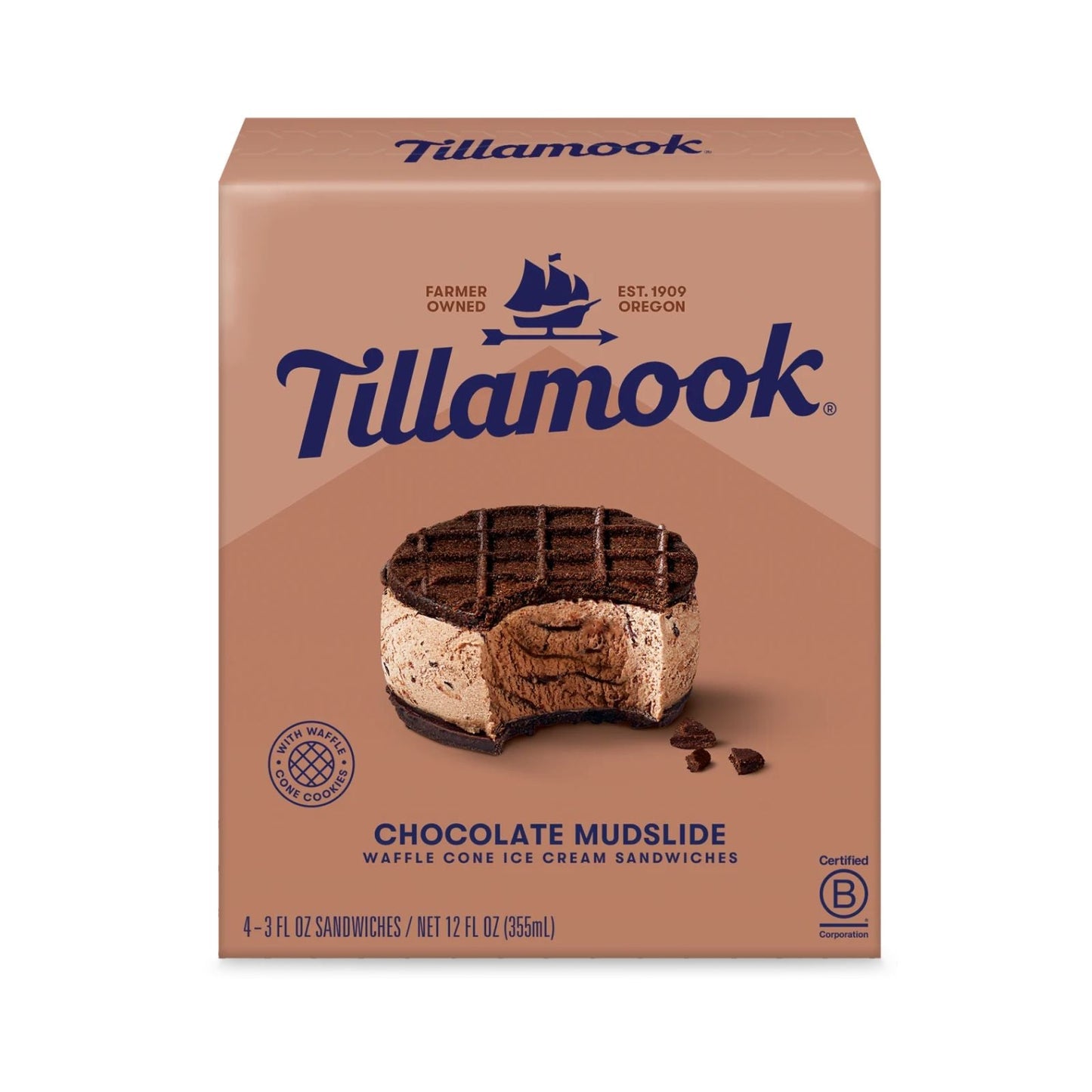 CHOCOLATE MUDSLIDE SANDWICH 355 ML TILLAMOOK