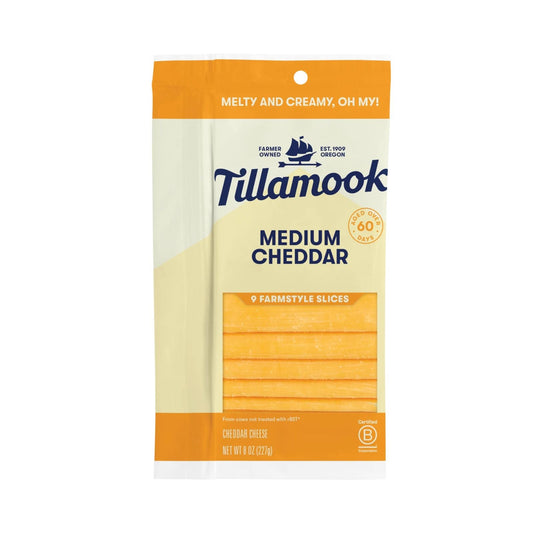 QUESO REBANADO CHEDDAR MEDIUM 227 GR TILLAMOOK