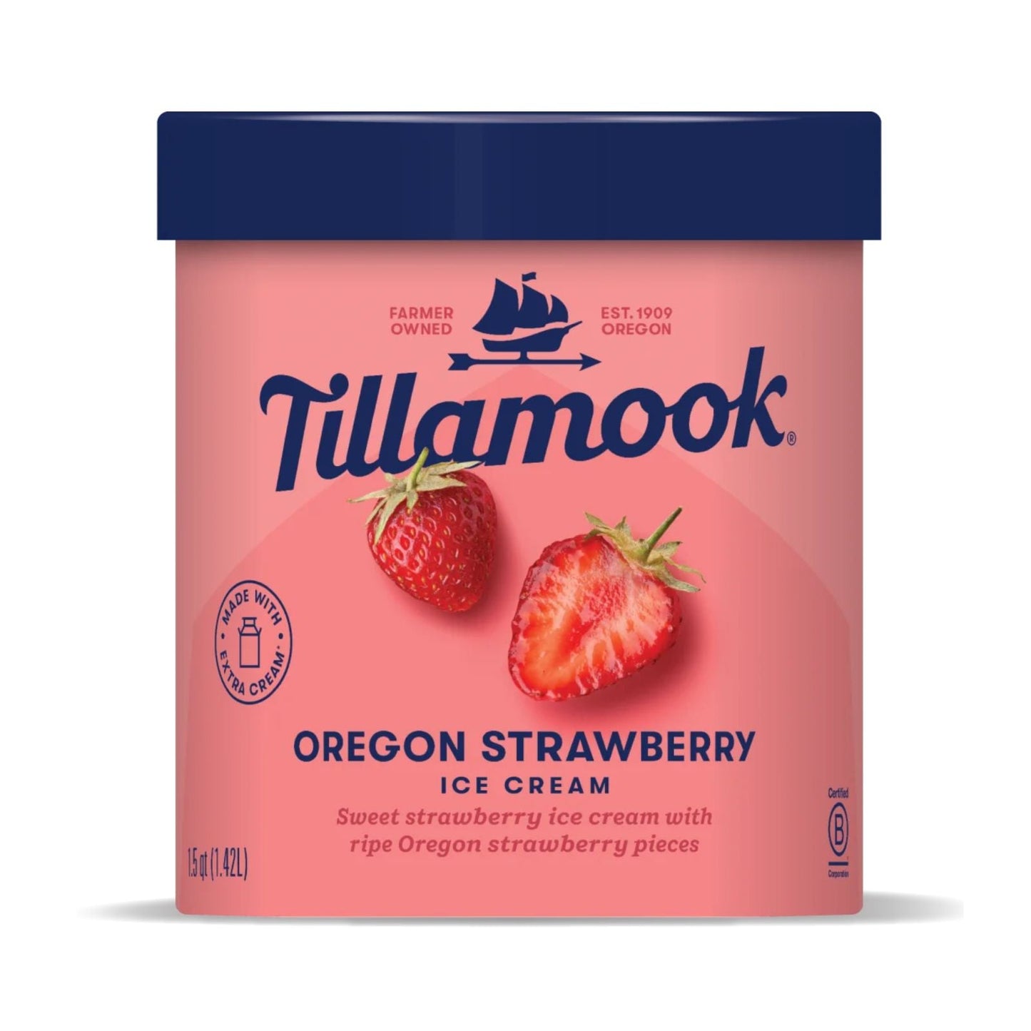 HELADO OREGON STRAWBERRY 1.42 LT TILLAMOOK