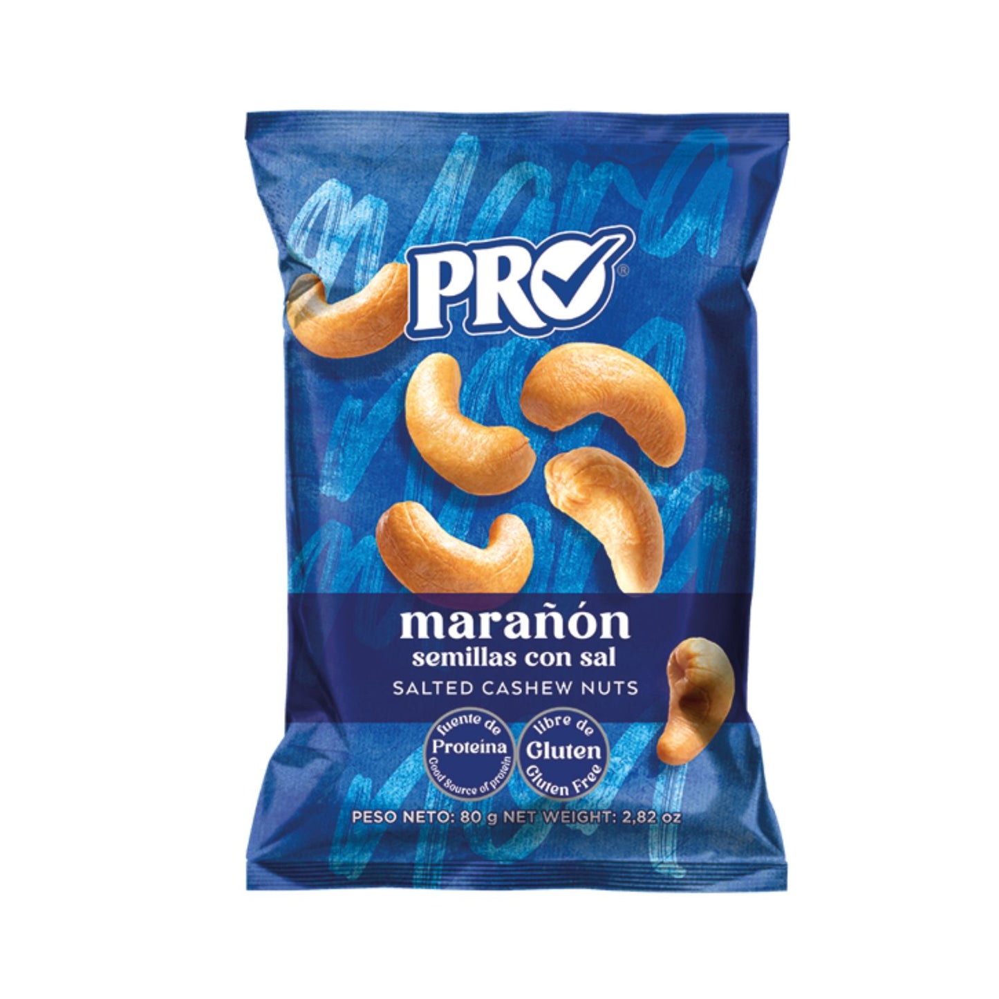 SEMILLAS DE MARAÑON CON SAL 80 GR PRO SNACKS