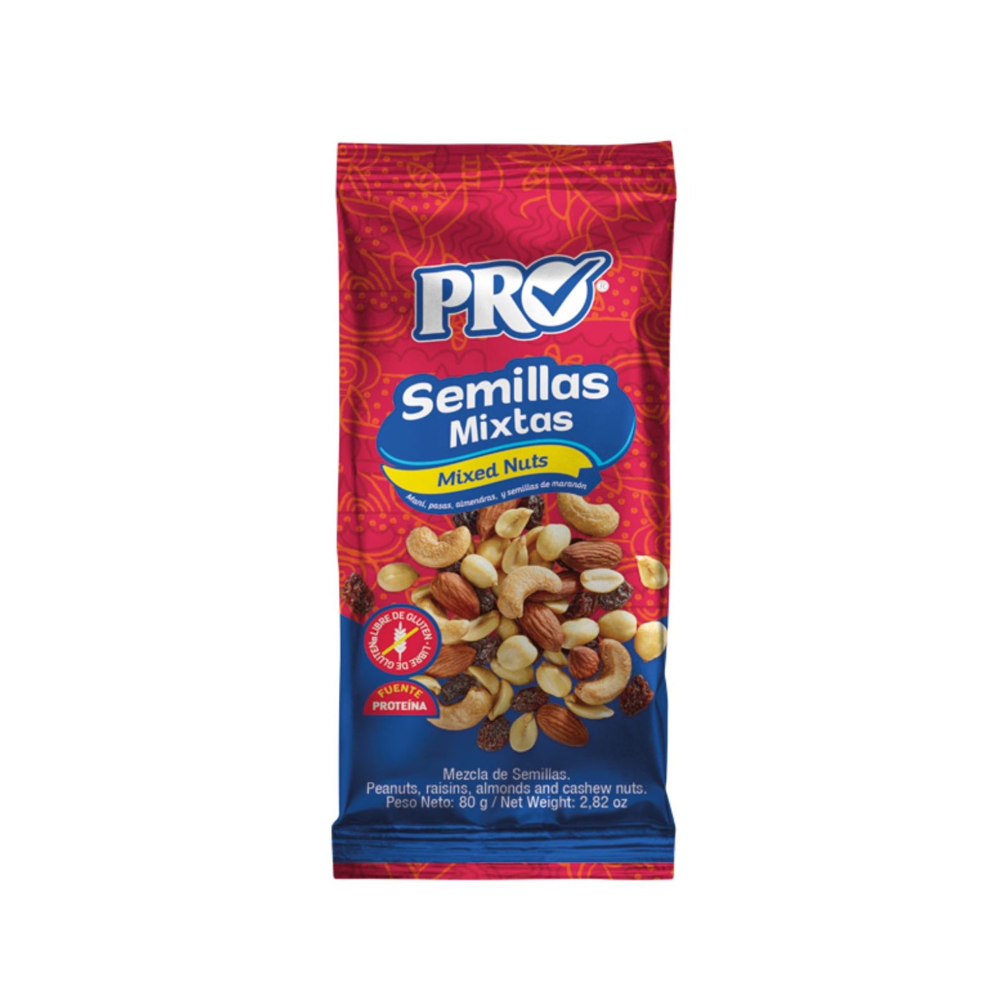 SEMILLAS MIXTAS 80 GR PRO SNACKS