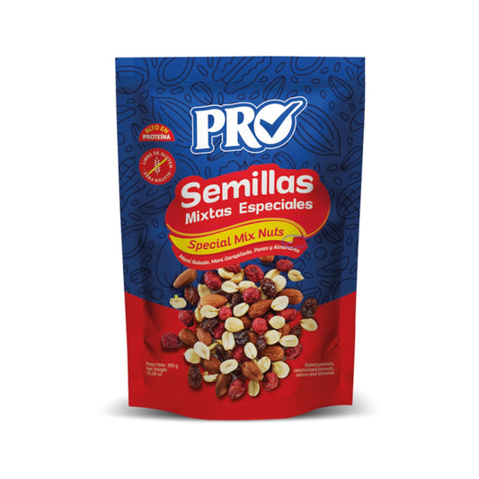 SEMILLAS MIXTAS ESPECIALES 300 GR PRO SNACKS