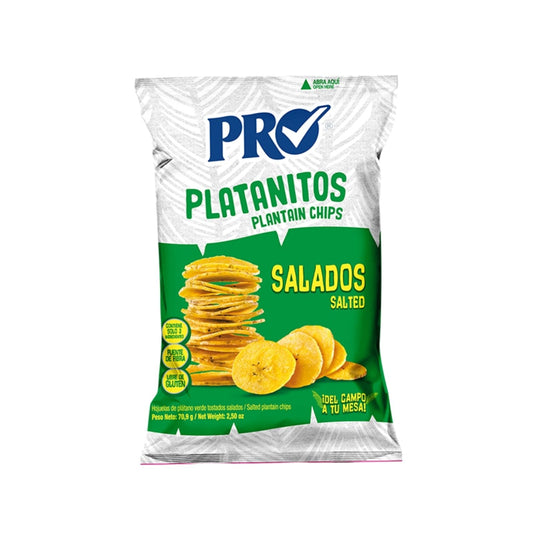 PLATANITOS VERDES SALADOS 70.9 GR PRO