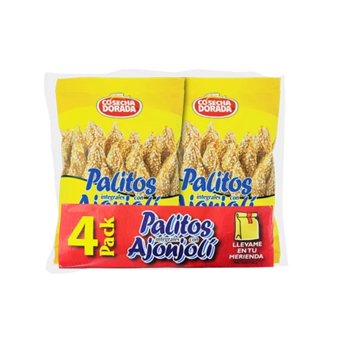 PALITOS INTEGRALES CON AJONJOLI 4 PACK 180 GR COSECHA DORADA