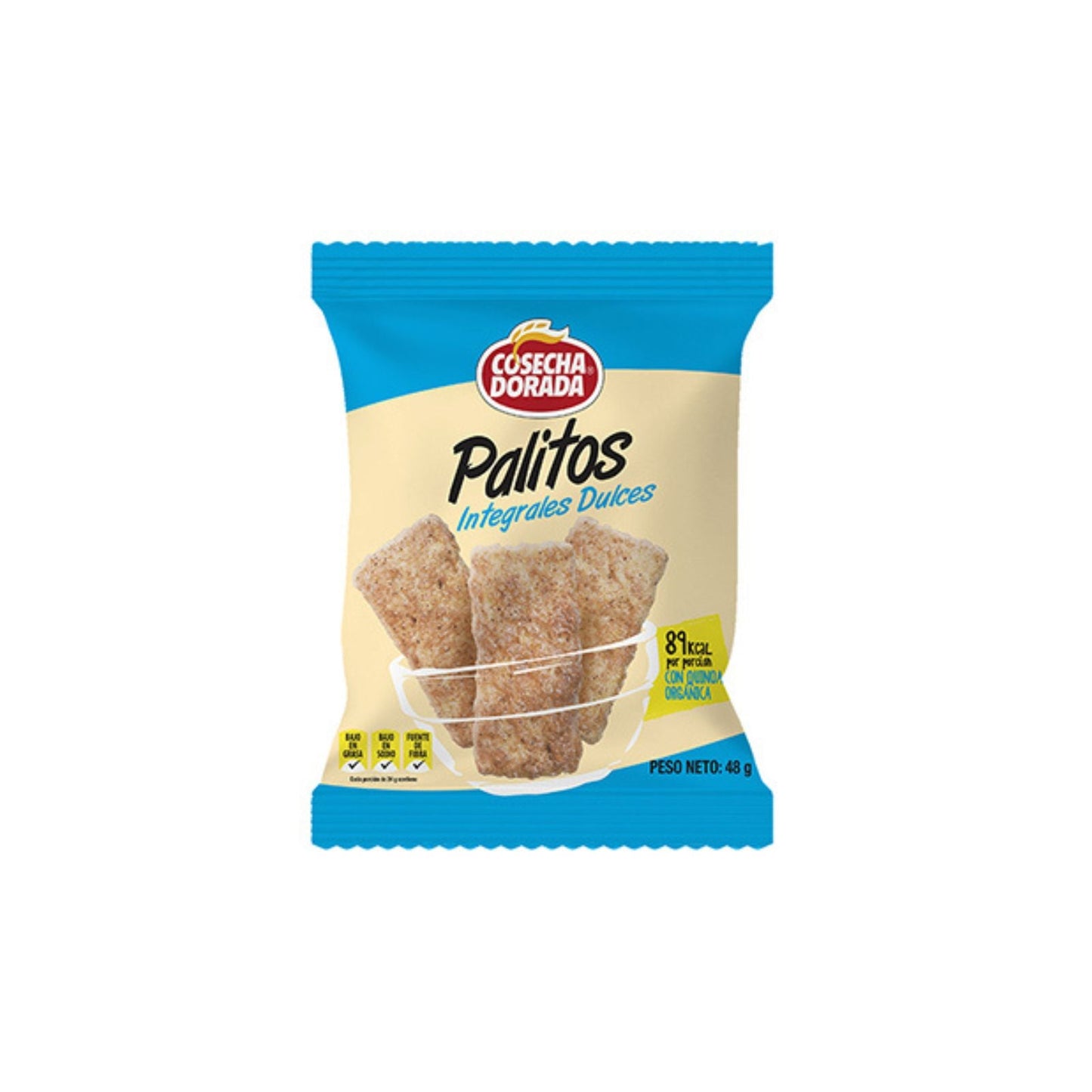 PALITOS INTEGRALES DULCES 48 GR COSECHA DORADA