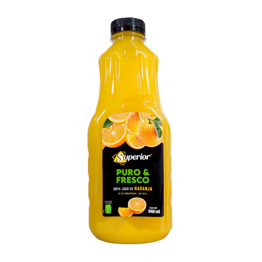 JUGO NARANJA PURO Y FRESCO SUPERIOR 940 ML SUPERIOR