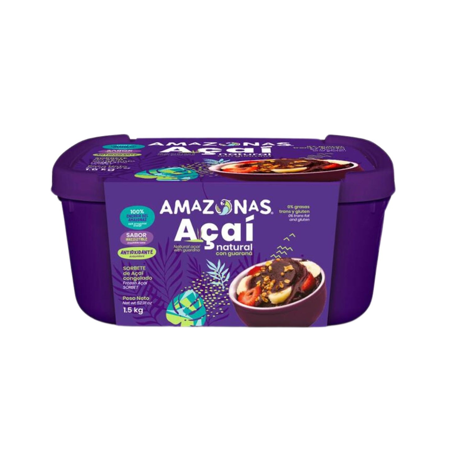 HELADO ACAI TRADICIONAL 1.5 KG AMAZONAS