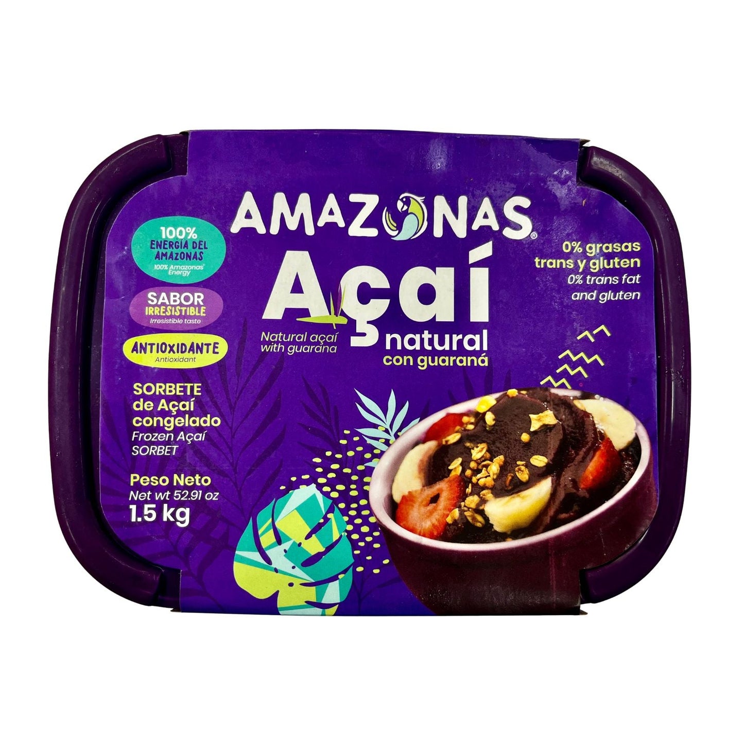 HELADO ACAI TRADICIONAL 1.5 KG AMAZONAS