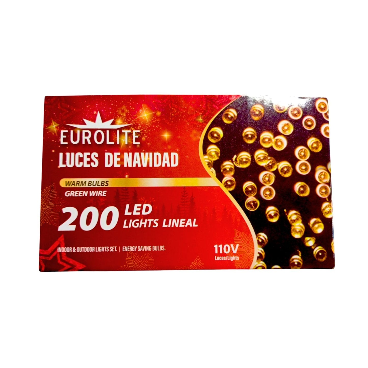 LUZ 200 BLANCO CALIDO (AMARILLO) CABLE VERDE 110 V EUROLITE