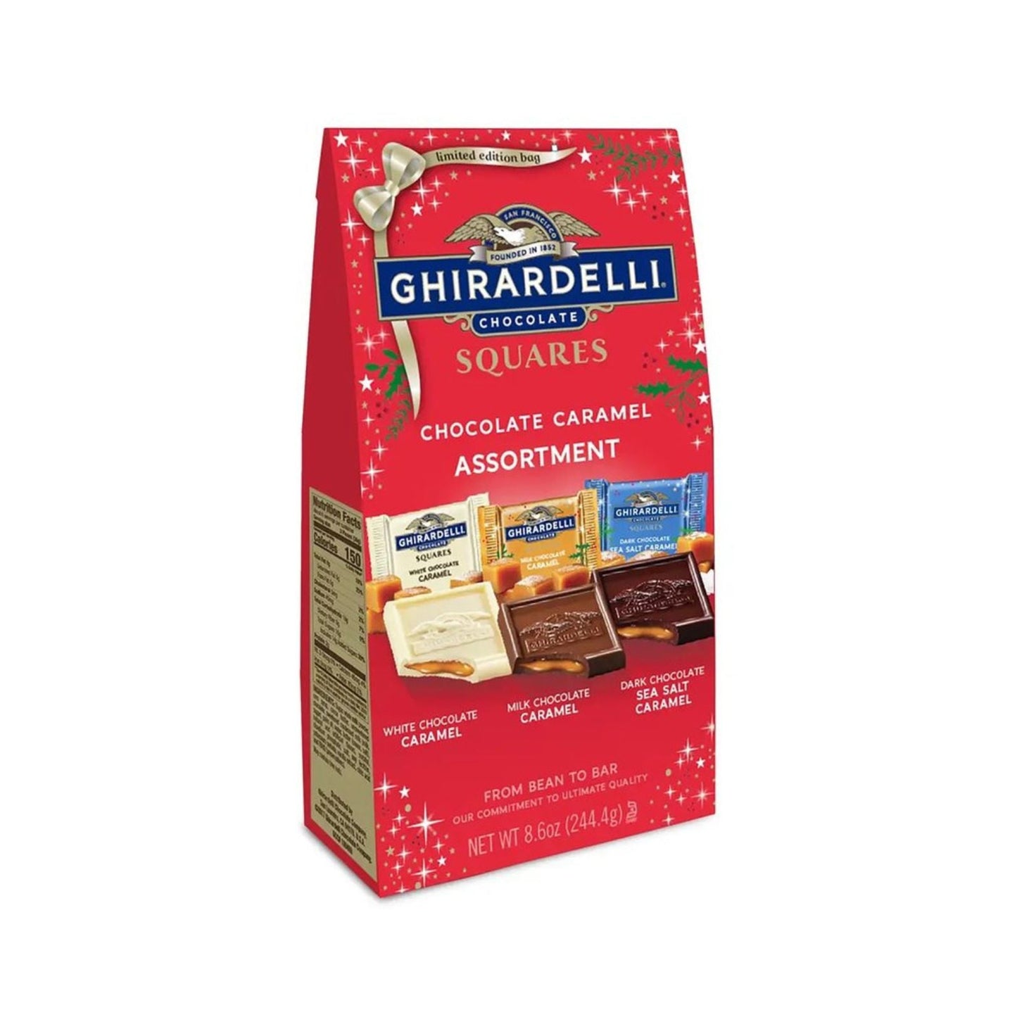 HOLIDAY CARAMEL CHOCOLATE ASSORTMENT 8.6OZ GHIRARDELLI