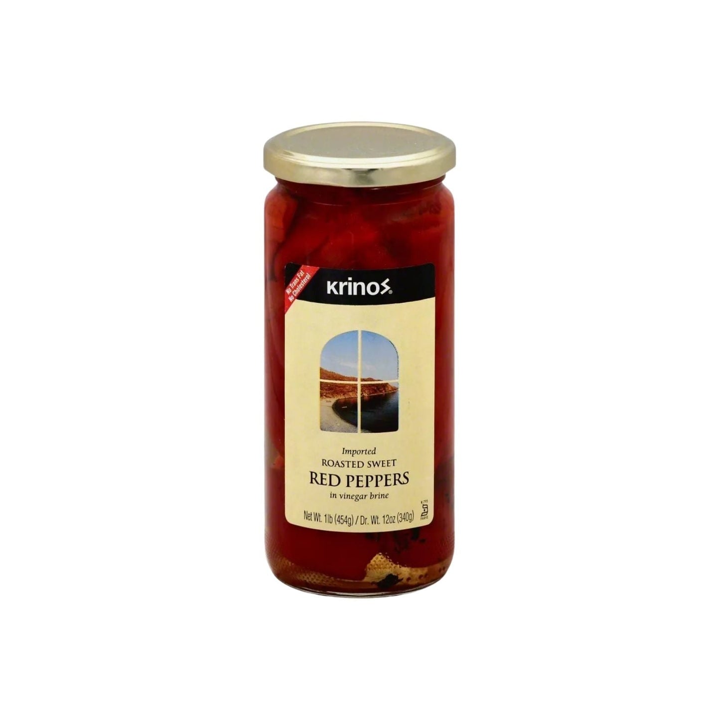 ROASTED SWEET RED PEPPERS 454 GR KRINOS