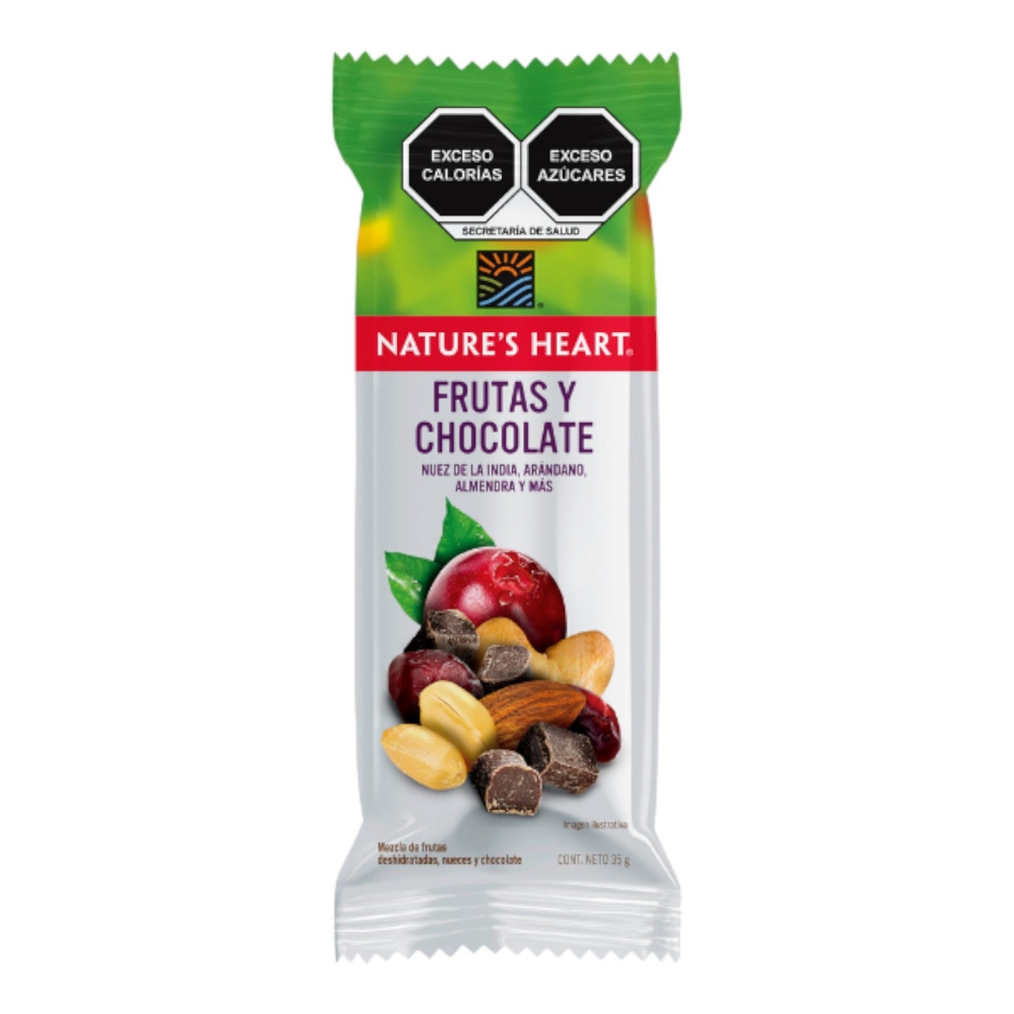 MEZCLA FRUTAS Y CHOCOLATE 35 GR NATURE'S HEART